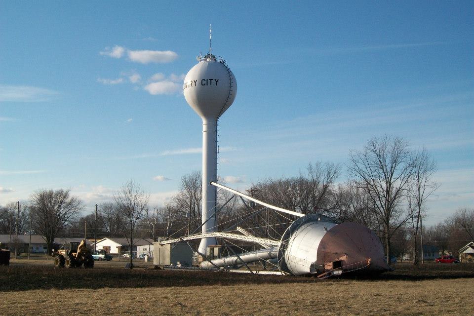 tower on ground